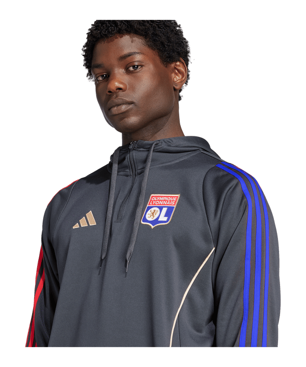 adidas Olympique Lyon Training Hoody Grau - grau