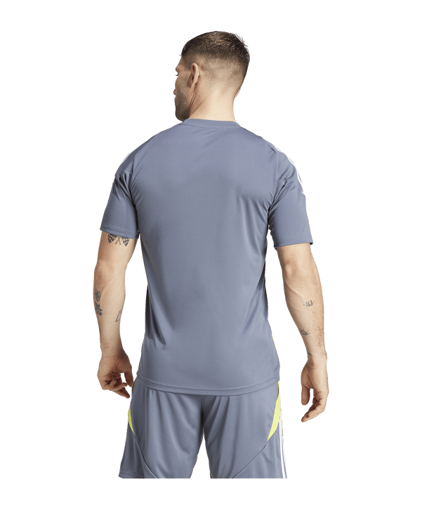 adidas Tiro 24 Trikot Grau Weiss Gelb - grau