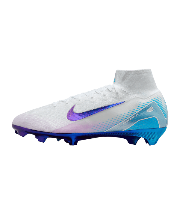 Nike Air Zoom Mercurial Superfly X Elite FG Chromatic Weiß F100 - weiss