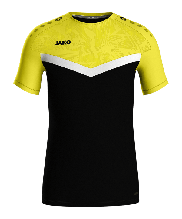 JAKO Iconic T-Shirt Schwarz Gelb F808 - schwarz