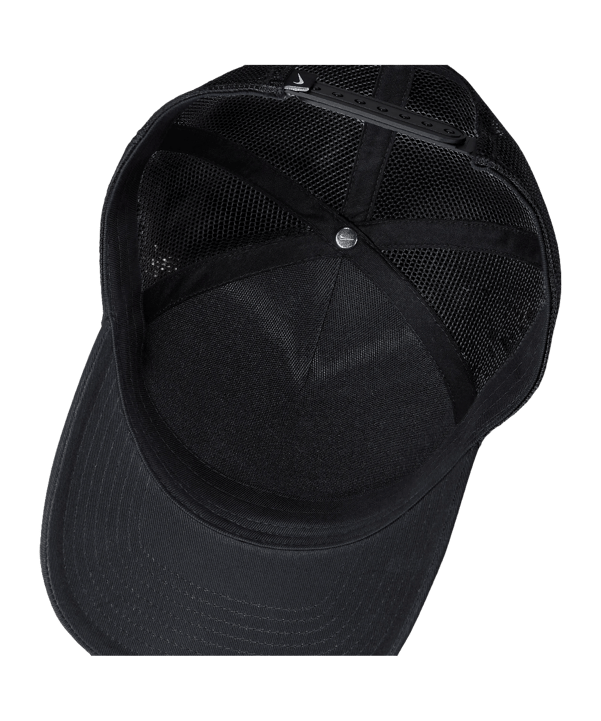 Nike Swoosh Rise Cap Schwarz F010 - schwarz