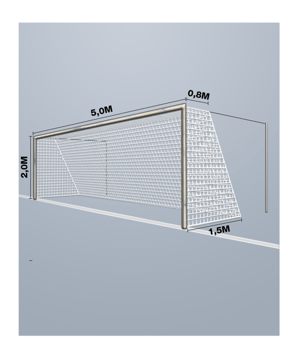 Cawila Tornetz 5,00x2,00m | Tiefe 0,8x1,5m - weiss