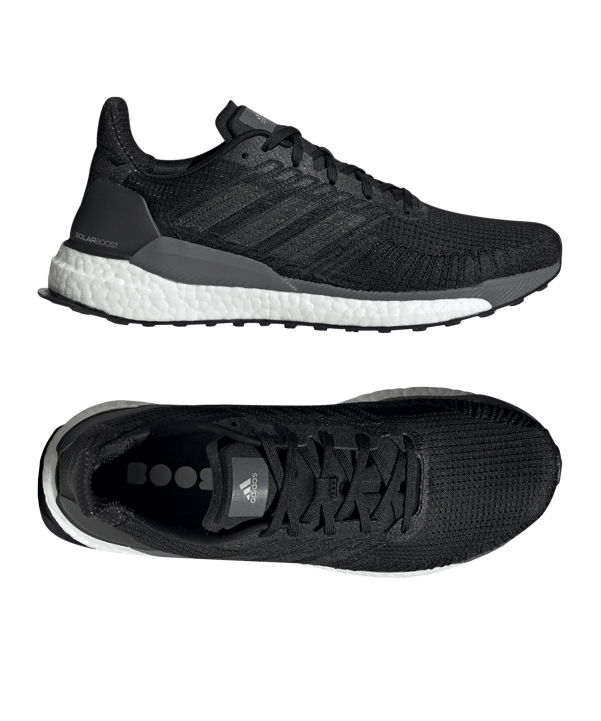 adidas Solar Boost 19 Running Schwarz Grau - schwarz