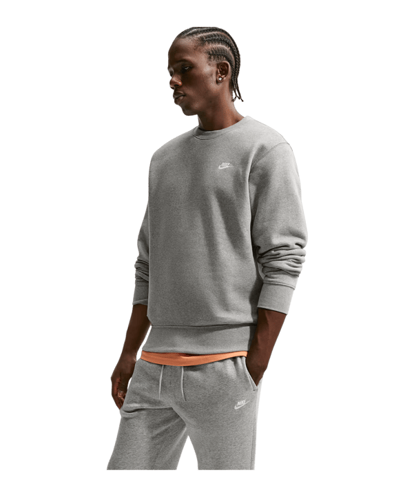 Nike Club Sweatshirt Grijs K063 - grijs