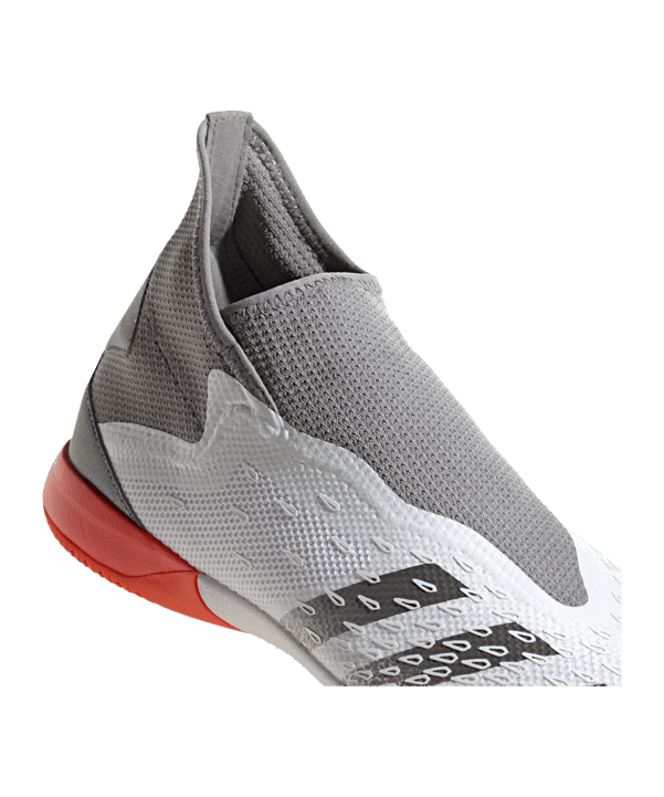 adidas Predator FREAK.3 LL IN White Spark Weiss Grau Rot - weiss