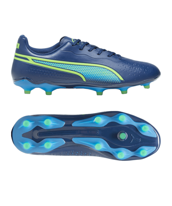 PUMA KING Match FG/AG Gear Up Blau Grün F02 - blau