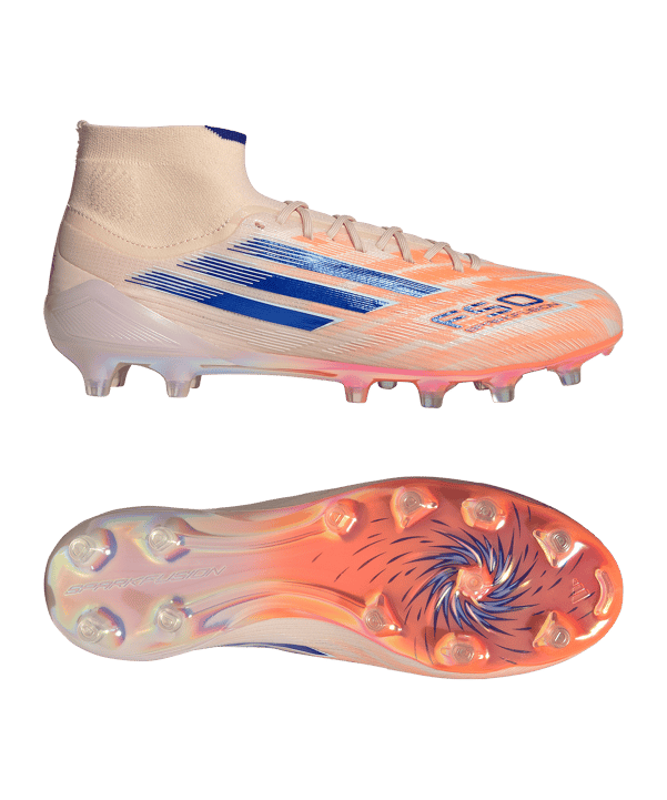 adidas F50 Sparkfusion Elite Mid FG/AG Coral Blaze Damen Orange - orange