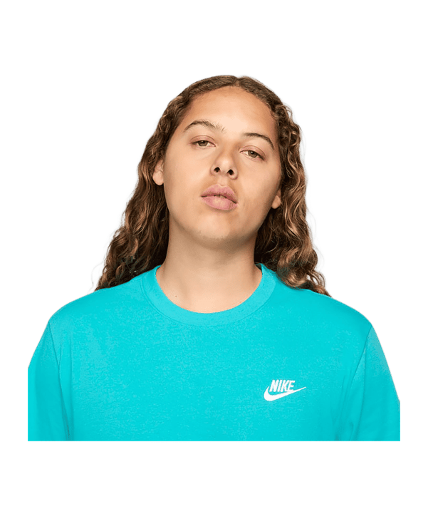 Nike Sportswear Club T-Shirt Türkis F345 - tuerkis