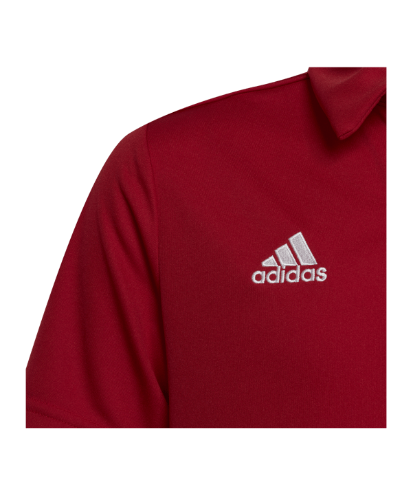 adidas Entrada 22 Poloshirt Kids Rot - rot