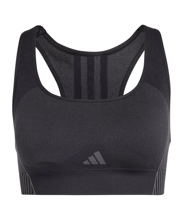 adidas Aeroknit Sport-BH Schwarz - schwarz