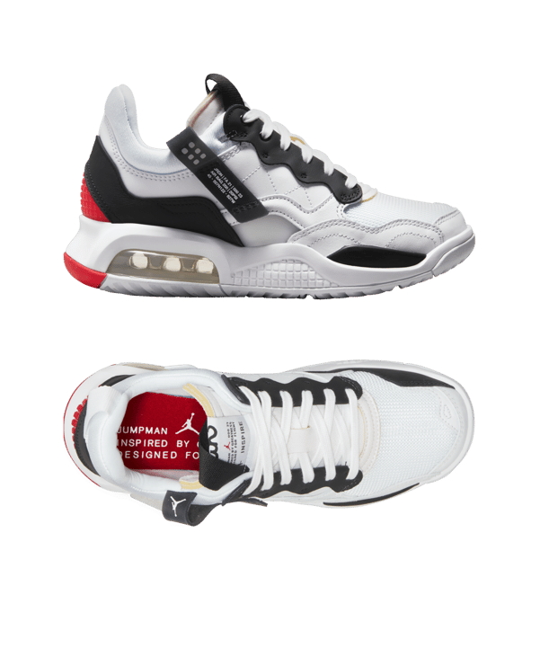 Jordan MA2 Damen Weiss Schwarz Rot F106 - weiss