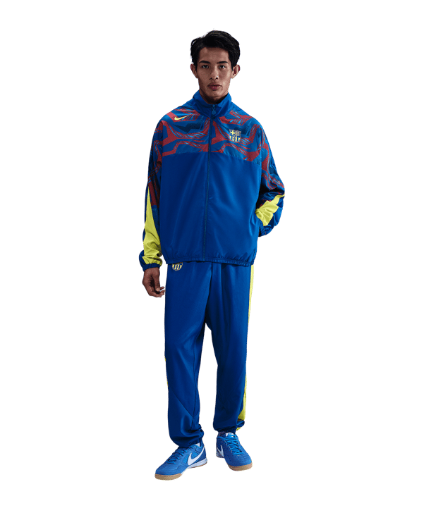 Nike FC Barcelona Strike Woven Trainingsjacke Blau F431 - blau