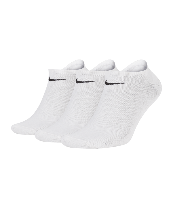 Nike 3er Pack Socken Füsslinge Sneaker F101 - weiss