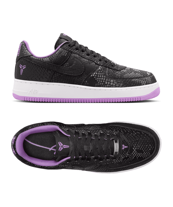 Nike Kobe Air Force 1 Low Schwarz - schwarz