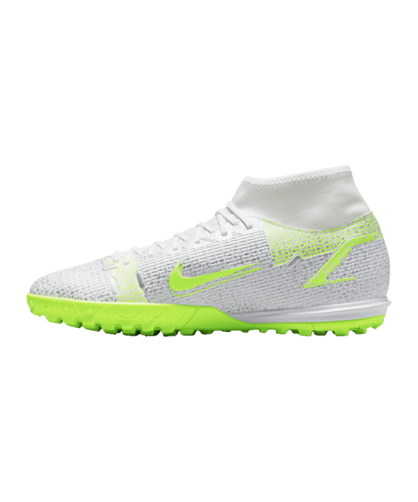 Nike Mercurial Superfly VIII Safari Academy TF Weiss F107 - weiss