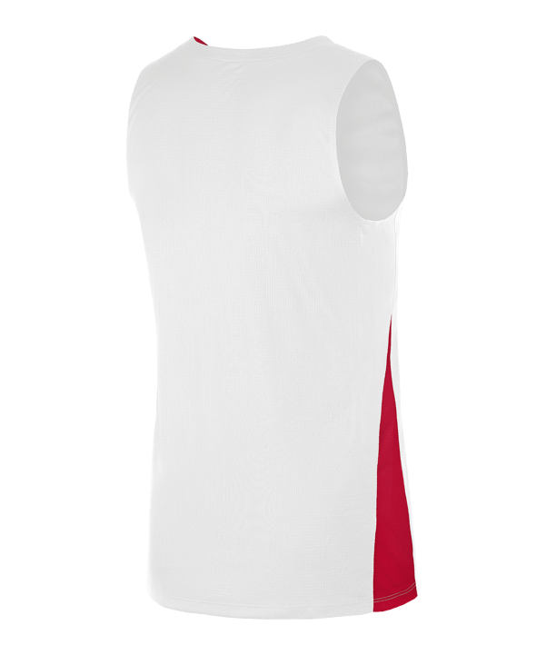 Nike Team Basketball Stock Trikot Weiss Rot F103 - weiss