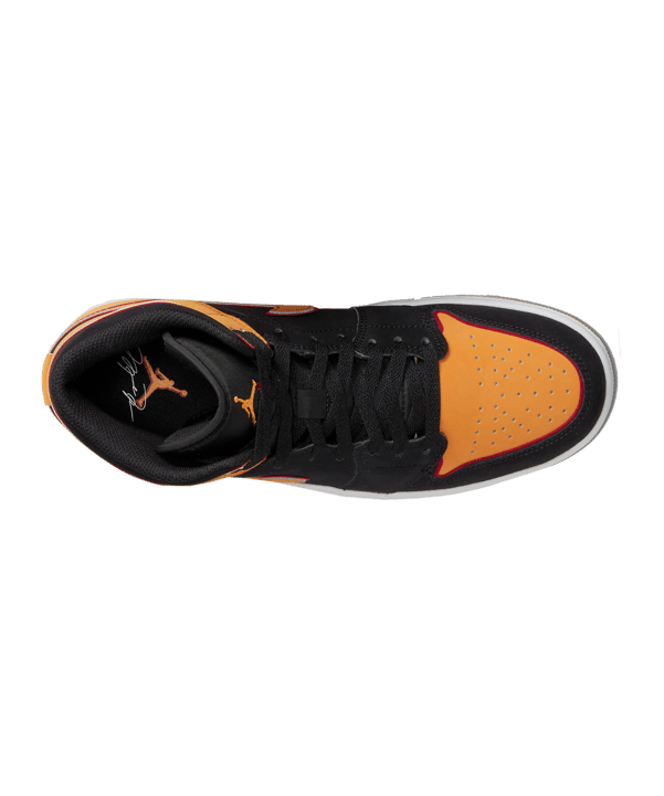 Jordan Air 1 Mid SE Schwarz Orange F008 - schwarz
