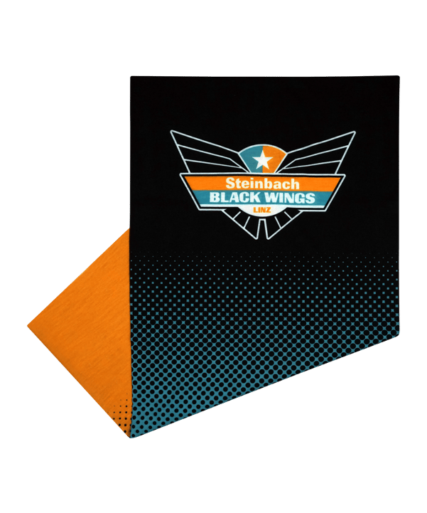 Black Wings Classic Bandana Schwarz - orange