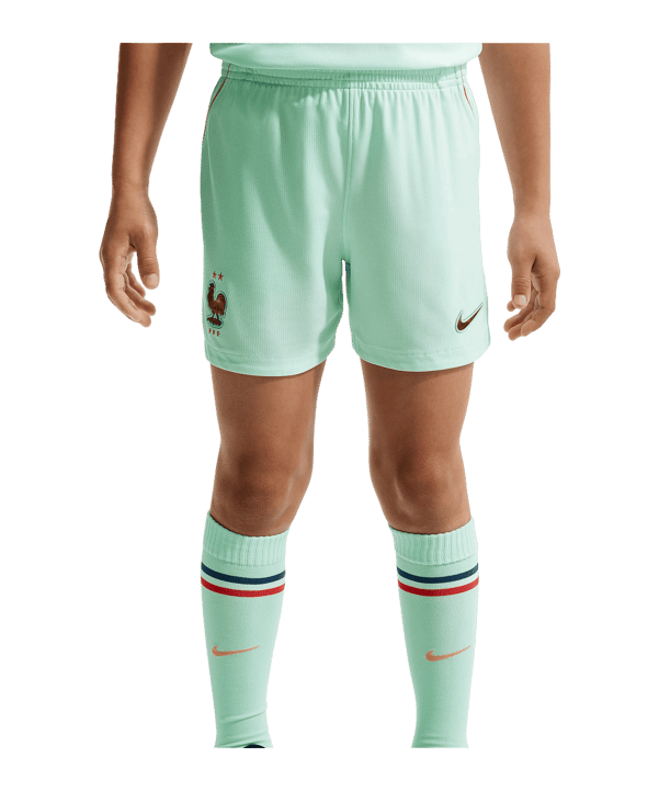 Nike FFF Frankreich Minikit Trikot Set Away WM 2026 Kids Grün F394 - gruen