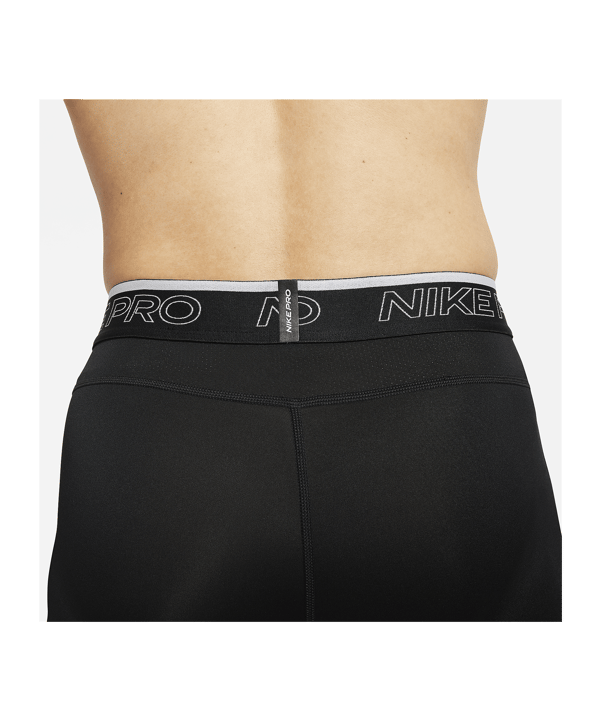 Nike Pro Short Schwarz Weiss F010 - schwarz
