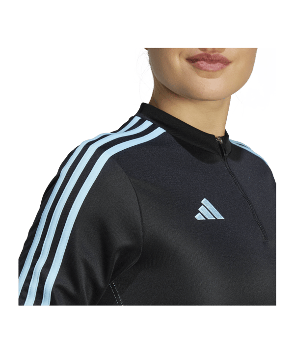 adidas Tiro 23 Club Trainingstop Damen Schwarz Schwarz Blau - schwarz