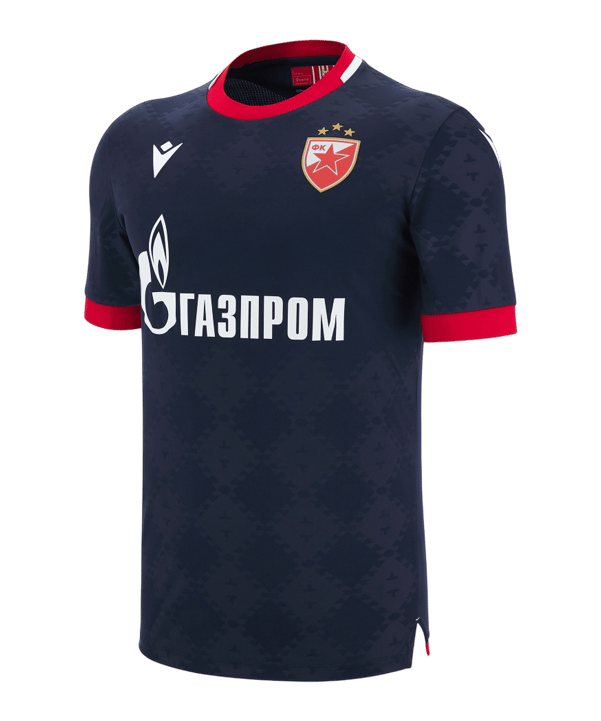 Macron Roter Stern Belgrad Trikot Away 2025/2026 Blau - blau