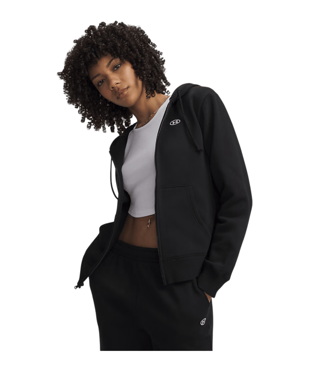Under Armour Rival Giacca con cappuccio Donna Nero C008 - nero