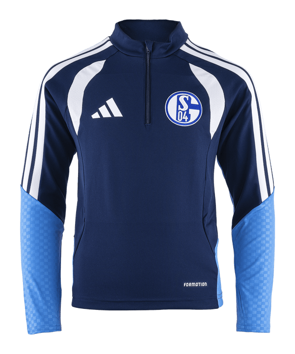 adidas FC Schalke 04 Team Training Zip Top Kids Blau - blau