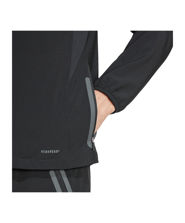 adidas Real Madrid Tiro Trainingsjacke Schwarz - schwarz