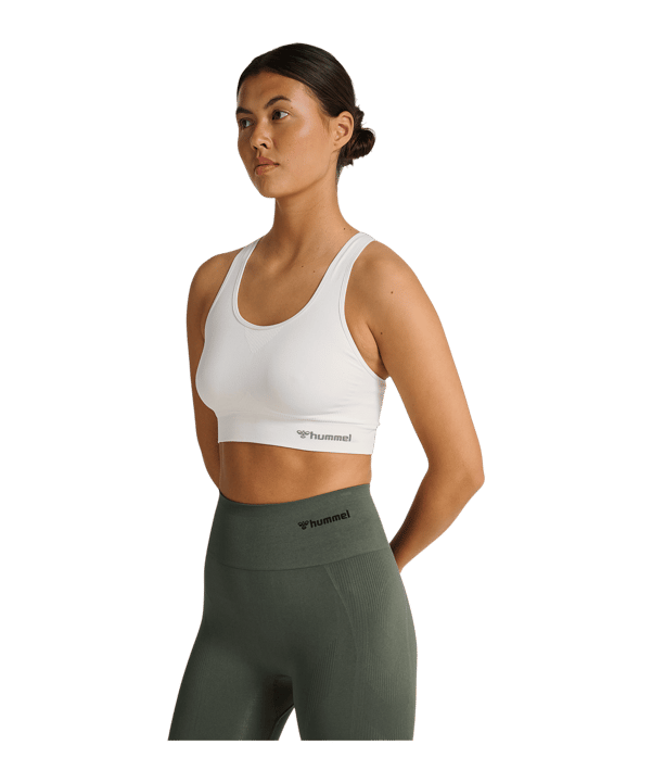 Hummel hmlTIF Seamless Sport-BH Damen Weiss F9001 - weiss
