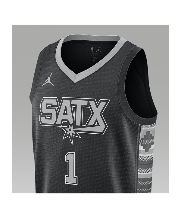 Jordan NBA San Antonio Spurs Statement Edition Swingman Trikot Schwarz F014 - grau