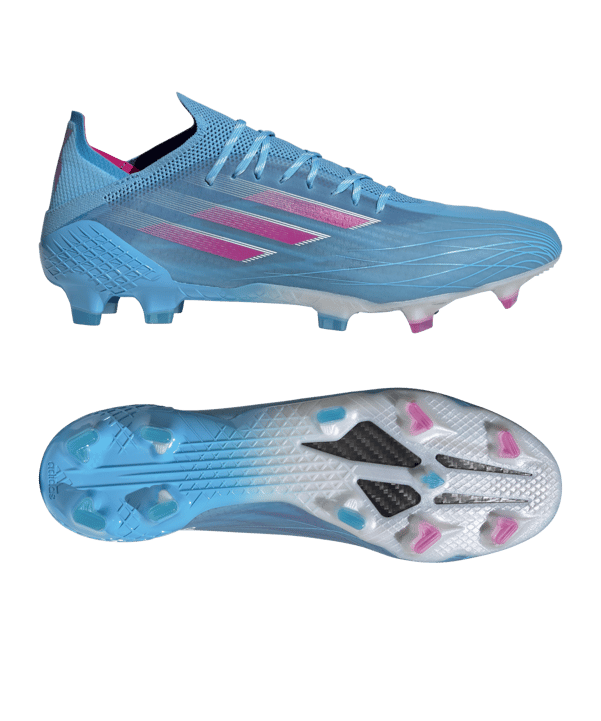 adidas X SPEEDFLOW.1 FG Sapphire Edge Blau Pink Weiss - blau
