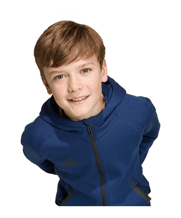 adidas Tiro Travel Jacke Kids Dunkelblau