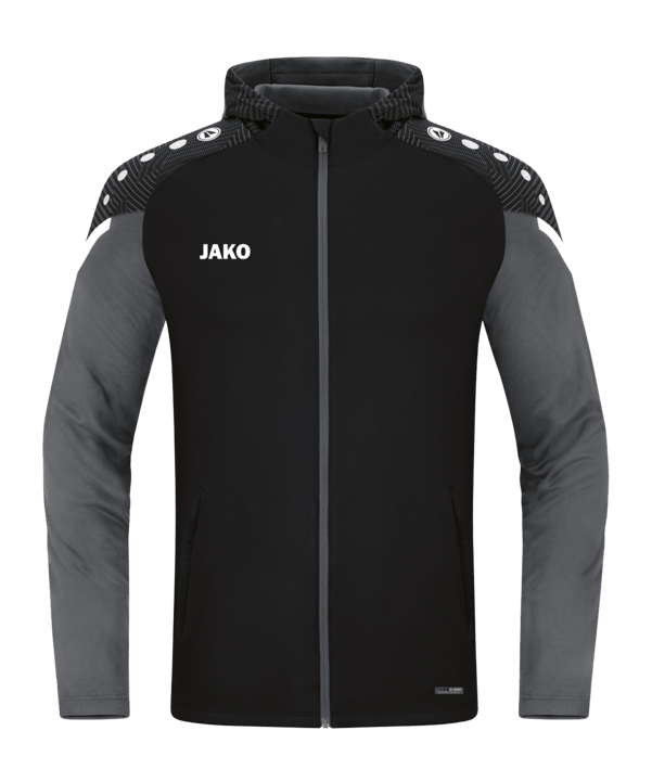 JAKO Performance Kapuzenjacke Schwarz F804 - schwarz