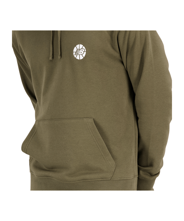 New Balance Essentials Hoops Hoody Braun FDMO - braun