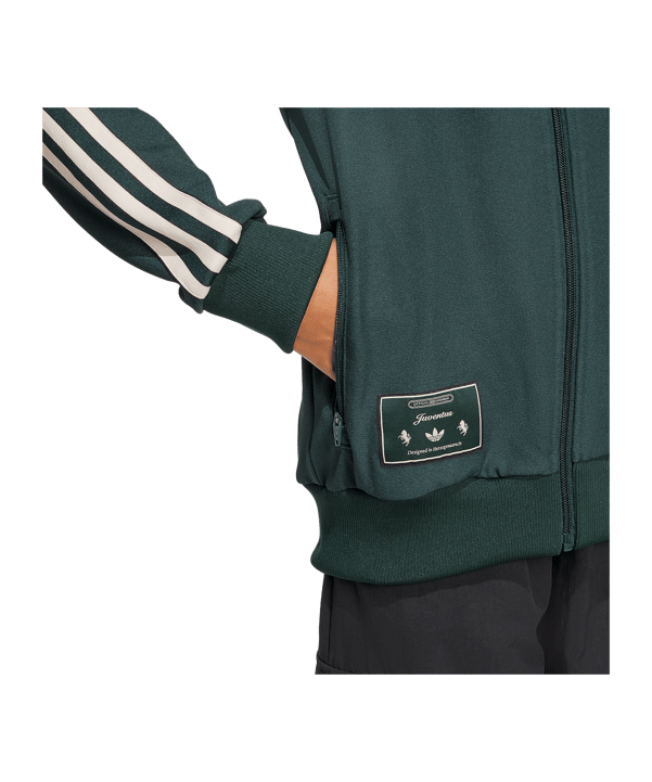 adidas Juventus Turin Icon Track Sweatshirt Kids Grün - gruen