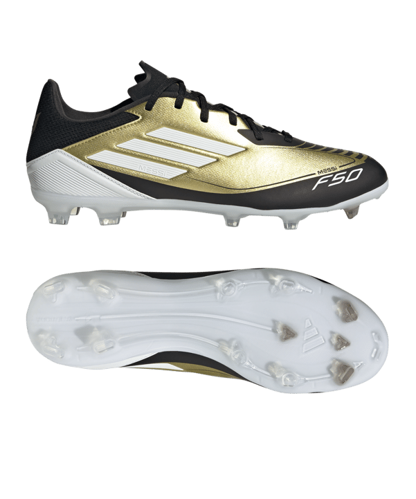 adidas F50 League FG/MG Messi Triunfo Dorado Gold Weiss - gold