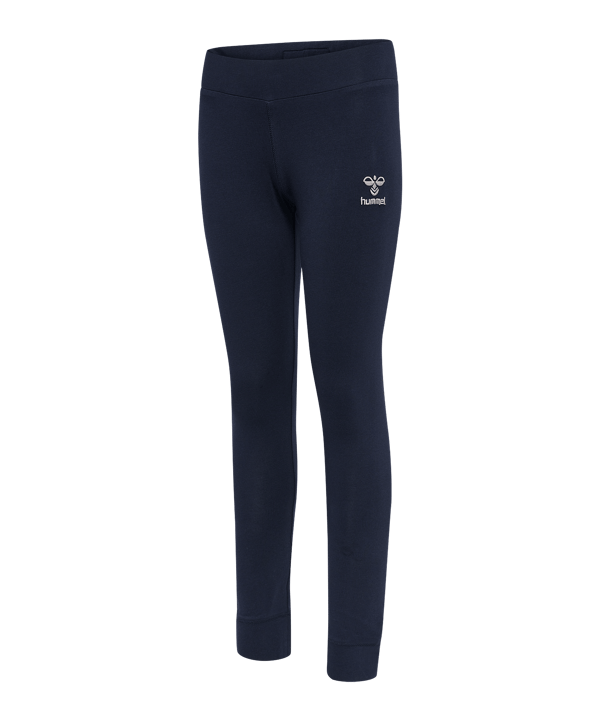 Hummel Move Grid Cotton Leggings Kids Blau F7026 - blau