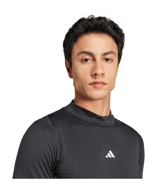 adidas TechFit Cold Rdy Training Longsleeve Schwarz - schwarz