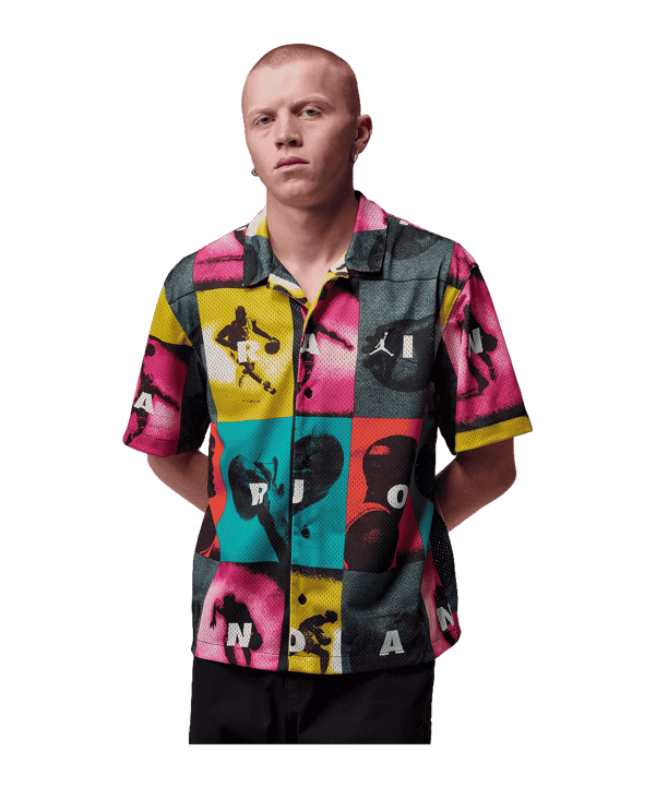 Jordan Brooklyn All-Over Print Hemd Mehrfarbig