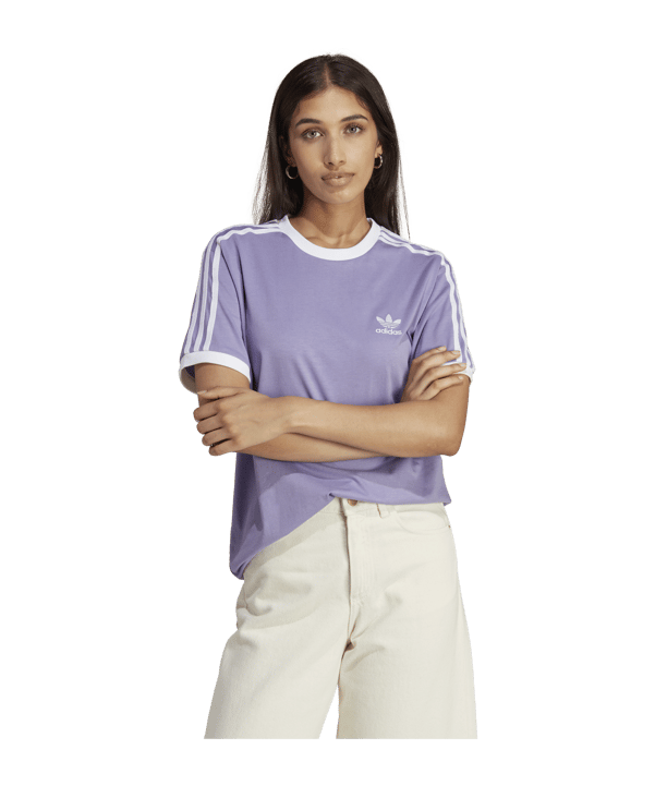 adidas Originals Adicolor Classics 3-Stripes Tee Purple - lila