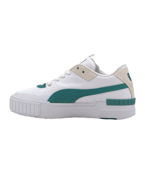 PUMA Cali Sport Heritage Damen Weiss Grün F03 - weiss