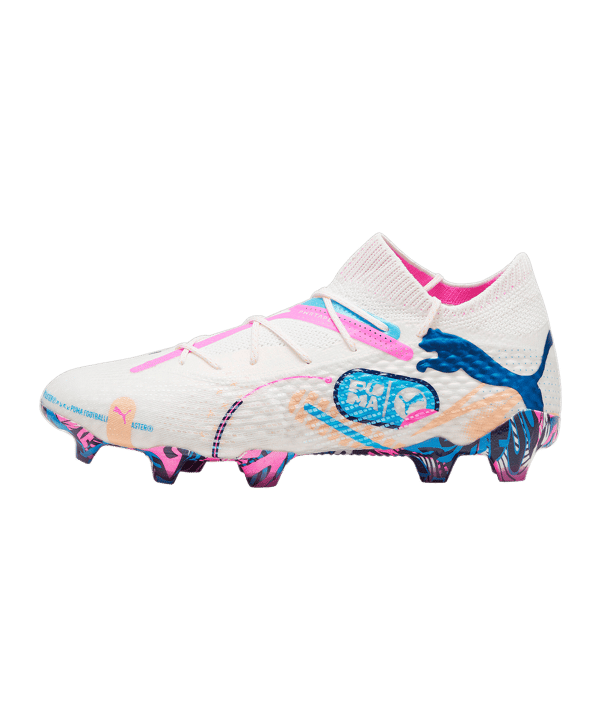 PUMA FUTURE 7 Ultimate FG/AG Volume Up Weiss Blau F01 - weiss