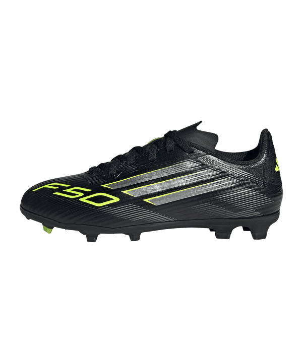 adidas F50 League FG/MG Electric Stealth Kids Schwarz - schwarz