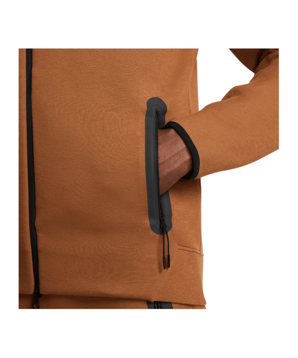 Nike Tech Fleece Windrunner Jacke Braun F281 - braun