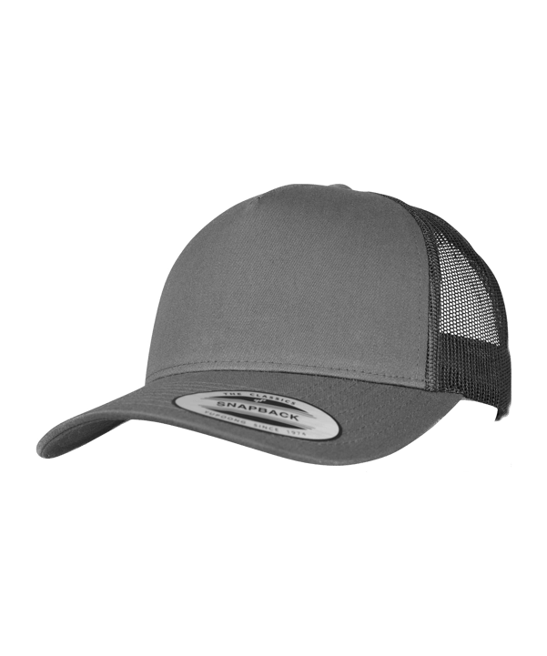 Merch 5 Panel Retro Trucker Cap Charcoal - schwarz