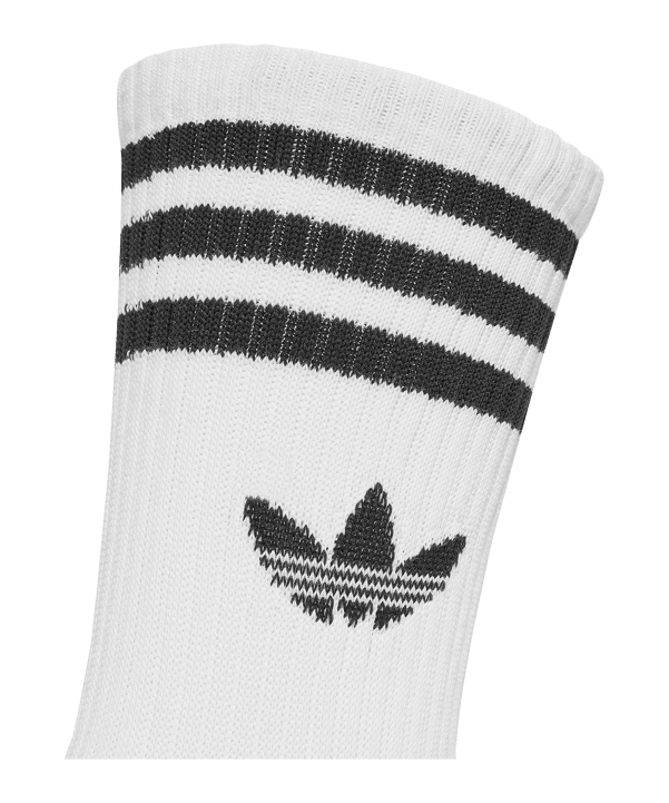 adidas Originals 3 Stripes Crew 3 Pair Socken Weiß - weiss