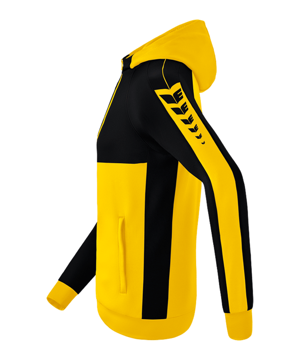 Erima Six Wings Kapuzenjacke Kids Gelb F1032213 - gelb