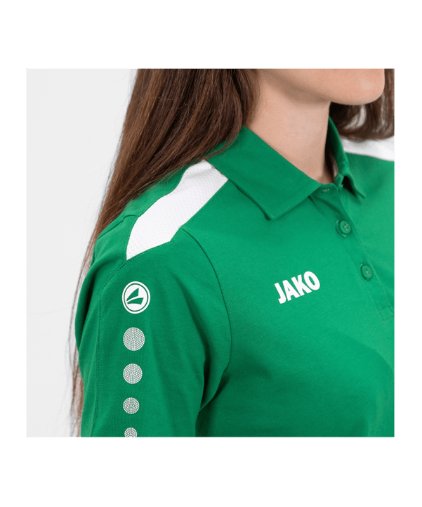 JAKO Power Poloshirt Damen Grün Weiss F200 - gruen