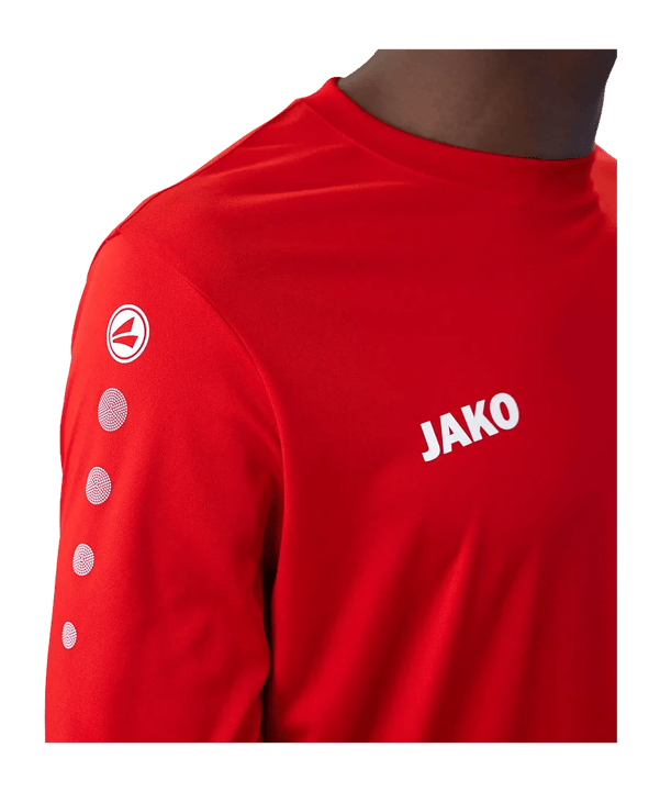 JAKO Team Maillot à manches longues Rouge C01 - rouge